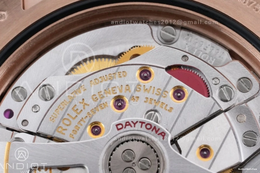 1:1 Sub-dial Edition RG VSF Sophisticated Marker 798 On Oyster-flex Best DD Gain Dial Stick Strap 126515 Black Weight Daytona 0826